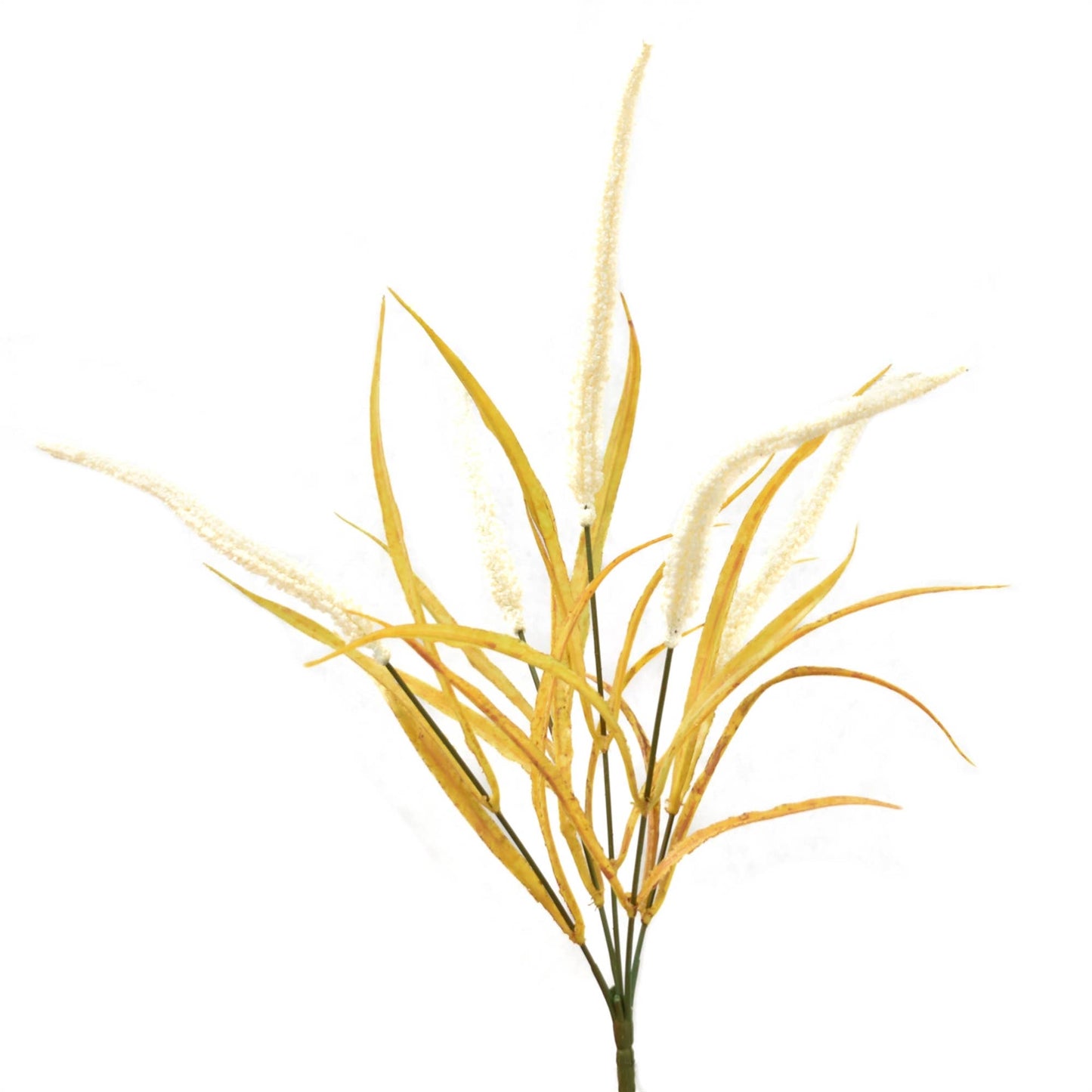 18'' Grassy Cattail Bush- Cream