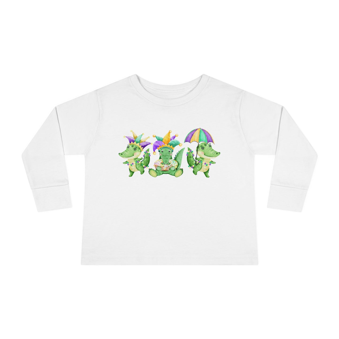 Toddler Tee - Mardi Gras 3 Alligators