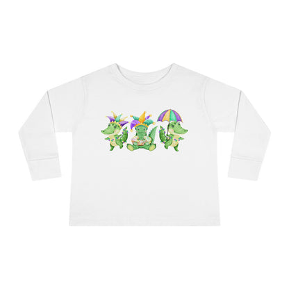 Toddler Tee - Mardi Gras 3 Alligators