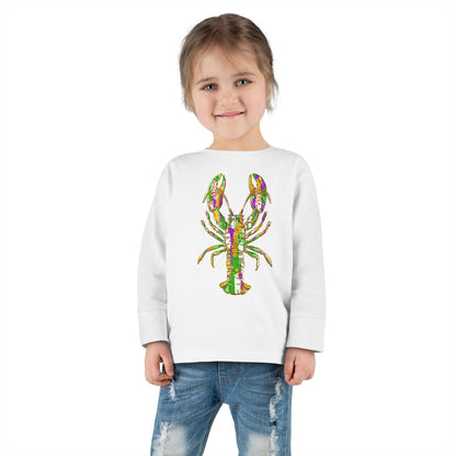 Toddler Tee -Crawfish Mardi Gras Design