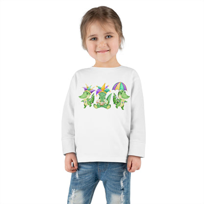 Toddler Tee - Mardi Gras 3 Alligators