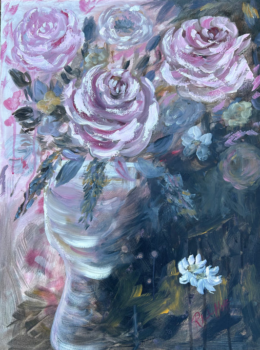 PINK DELIGHT (Roses in Vase)